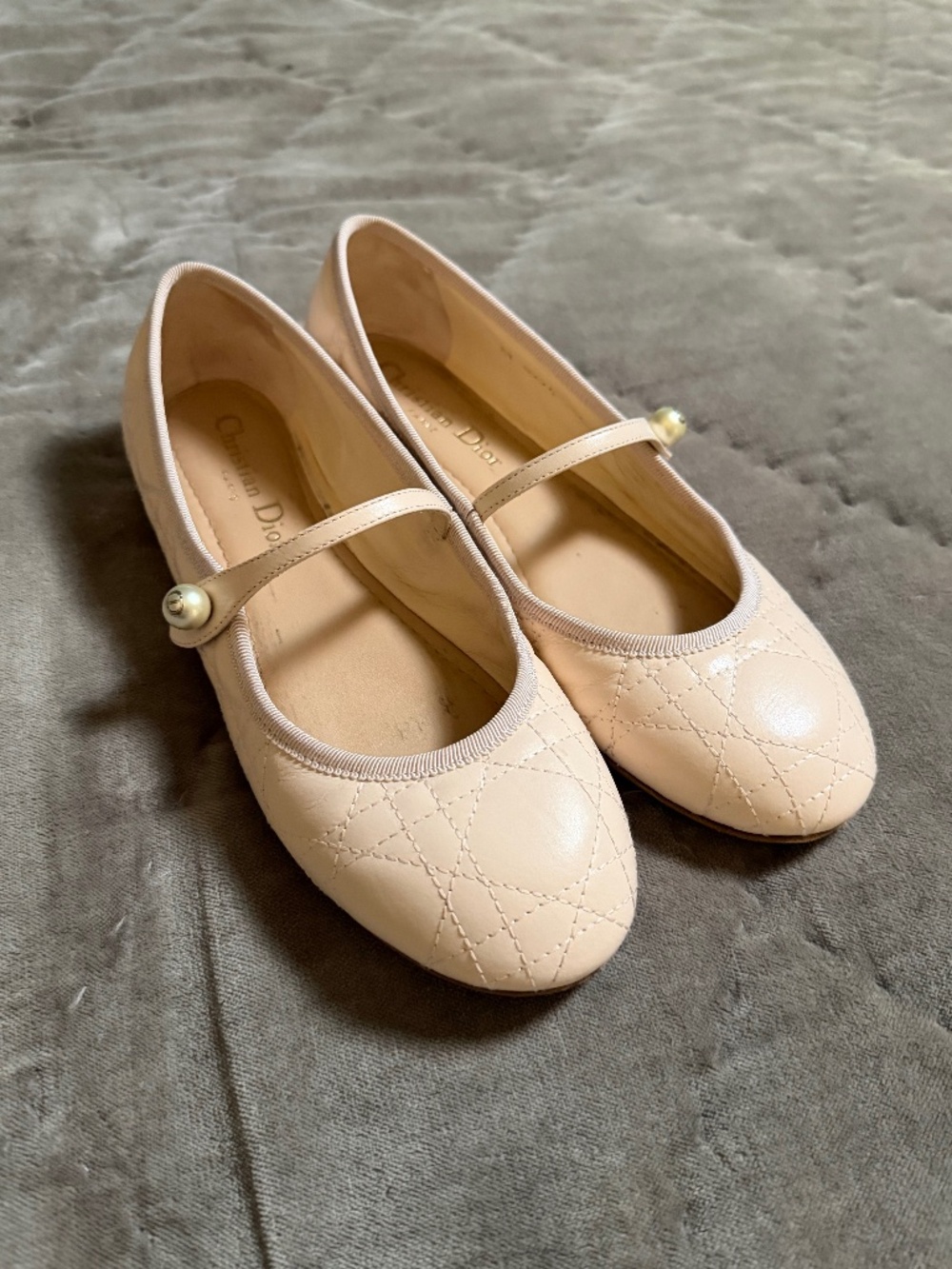 Dior Cannage quilted ballet flat